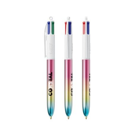 Stylo à bille 4 couleurs BIC "GRADIENT" avec personnalisation de logo sur CADEAUWEB