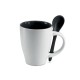 Mug couleur personnalisé avec cuillère
