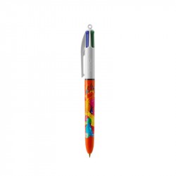 Stylo BIC® 4 Couleurs pointe fine avec personnalisation de logo sur cadeauweb