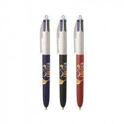 Stylo BIC 4 Couleurs "Soft" personnalisé avec logo d'entreprise