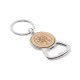 porte-clés décapsuleur personnalisable "WALTER" en bois et métal