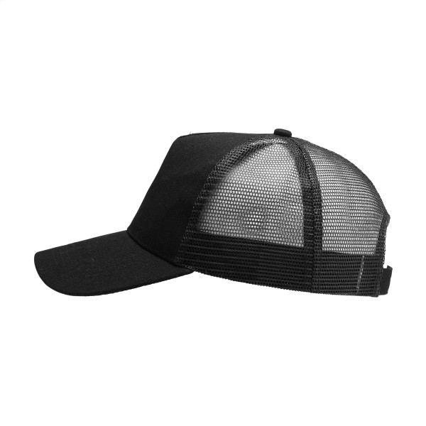 Casquette 5 pans avec filet respirant personnalisable