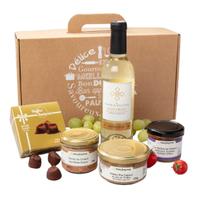 Coffret kraft gourmand : truffe, terrines & douceurs de fête