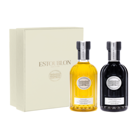 Coffret d'excellence : huile d’olive et vinaigre balsamique.
