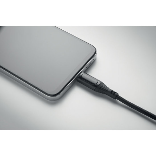 Câble USB-C 100W personnalisé avec téléphone portable