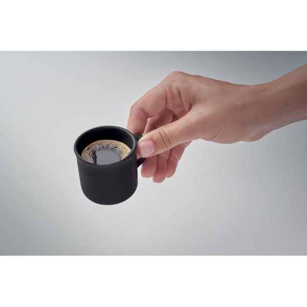 Tasse à expresso 40 ml MARIO  personnalisée - noire