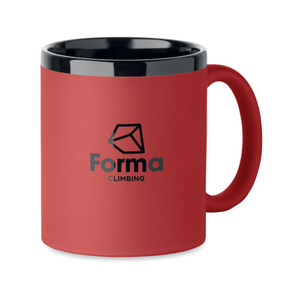 Mug en céramique 300 ml LIVAN personnalisé - rouge