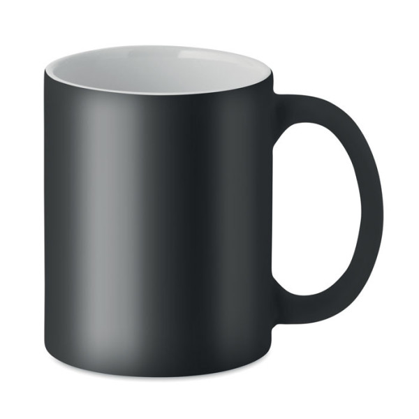 Mug grès mat "COOLGRES" spécial gravure laser en NOIR