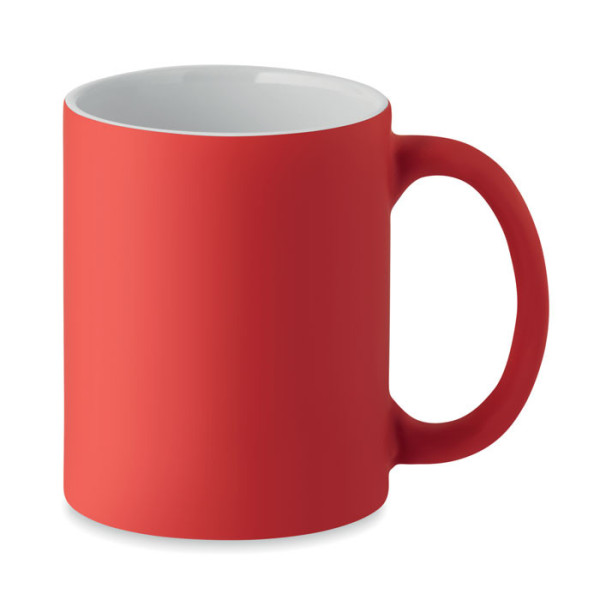 Mug grès mat "COOLGRES" spécial gravure laser en ROUGE