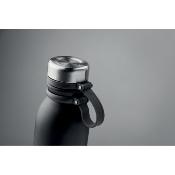 Bouteille double paroi 600 ml TOREL personnalisable - vue sangle silicone