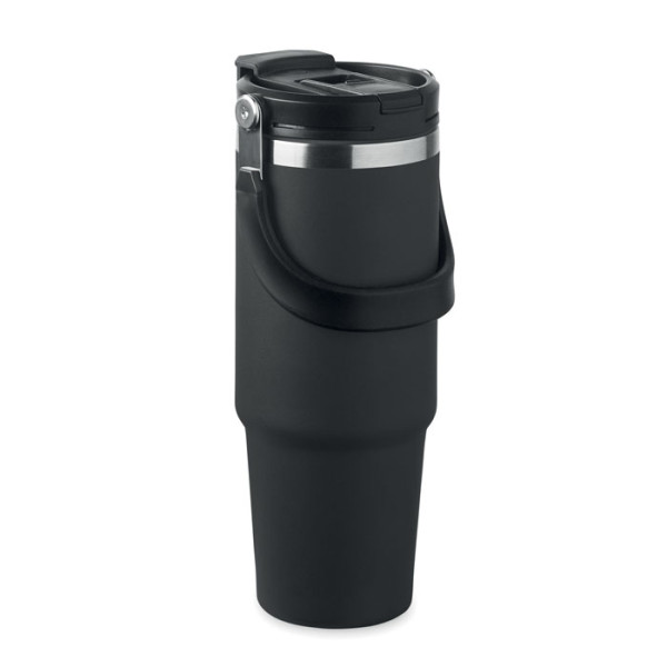 Gobelet double paroi 850 ml MONARQ personnalisé - noir