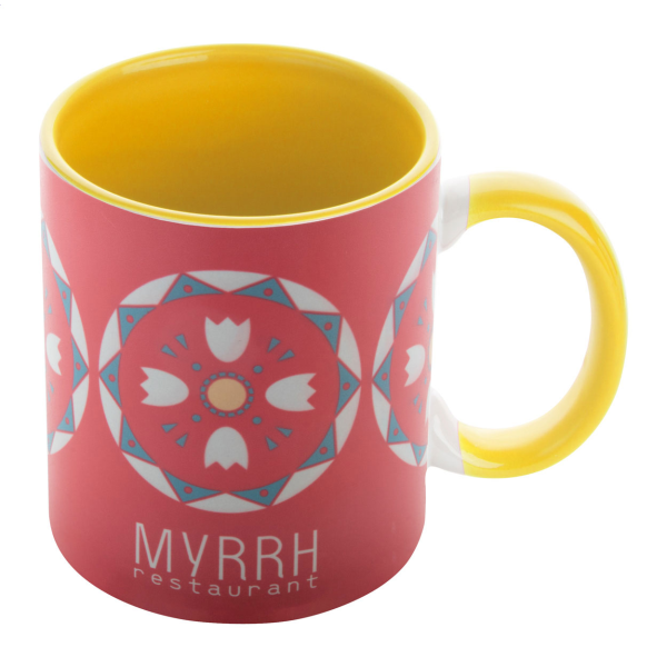 Mug colorée personnalisé classique COLOR jaune