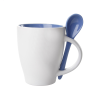 Tasse personnalisée avec cuillère LUSIK bleue