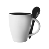 Tasse personnalisée avec cuillère LUSIK noire