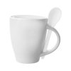Tasse personnalisée avec cuillère LUSIK blanche