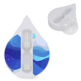 Temporisateur de douche personnalisable avec un logo