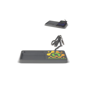 Organisateur de bureau avec chargeur sans fil MUPU personnalisé