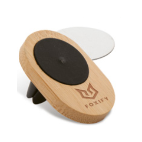 Support de téléphone pour voiture  en bambou GOPA avec marquage