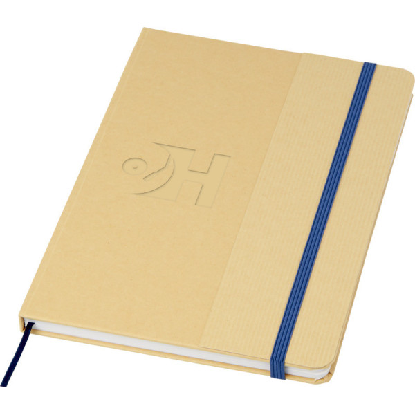 Carnet A5 personnalisé en carton recyclé - 80 feuilles lignées papier FSC KORIA