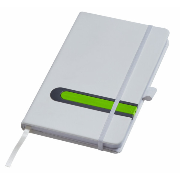 Carnet A5 personnalisé avec insert de stylo dans la couverture