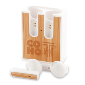 Écouteurs sans fil SETE personnalisables – Bambou & ABS recyclé