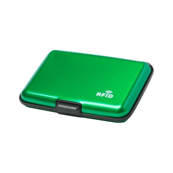 Porte-cartes aluminium RFID à 6 compartiments personnalisable NIVA