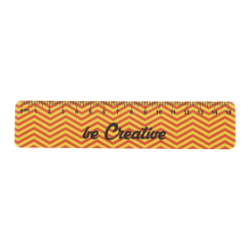 Règle Name personnalisée 15 cm en plastique souple