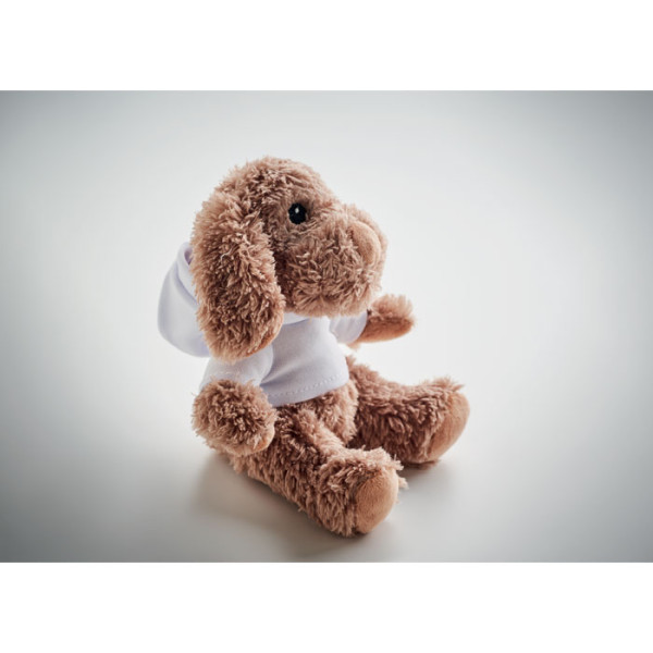 Chien en peluche avec sweat KOFA personnalisé - vue 3