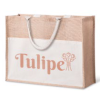 Sac de plage en jute laminée TULE personnalisable