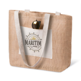 Sac en jute PATU personnalisable – Idéal plage & courses