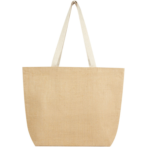 Sac shopping en jute 12L FITU personnalisable avec logo - vue 2