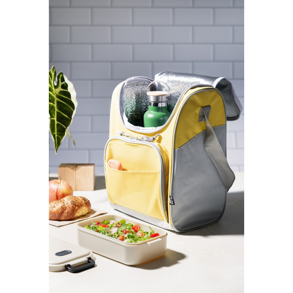 Sac isotherme coloré 22L double compartiment en RPET SINU personnalisé