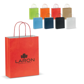 Sac papier moyen ECO look personnalisé pour boutique