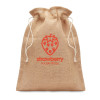 Sac cadeau en jute MIMA personnalisable avec logo - vue 3