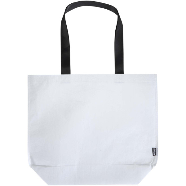 Sac shopping oversize recyclé TIBI personnalisable avec logo - vue 2