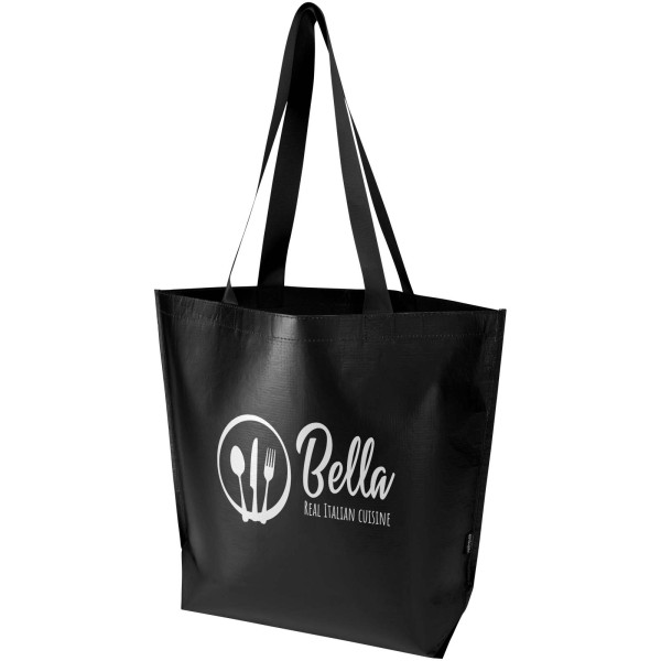 Sac shopping oversize recyclé TIBI personnalisable avec logo - vue 12