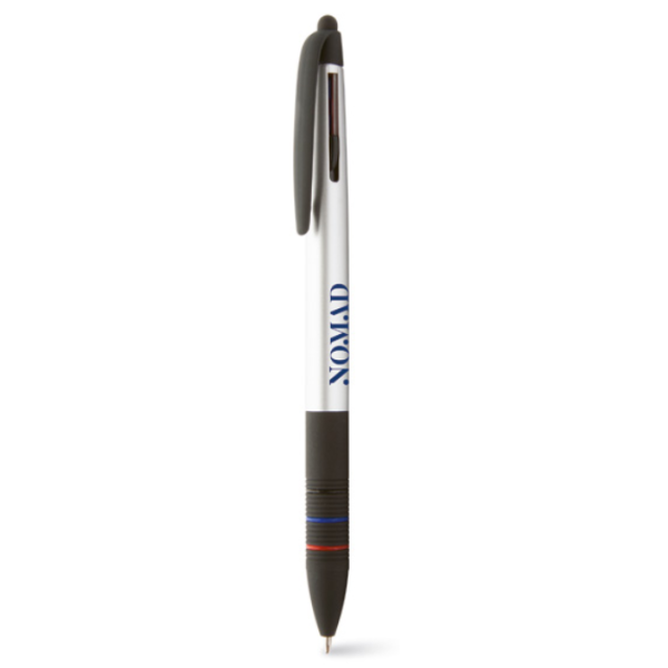 Stylo 3 couleurs et stylet personnalisé