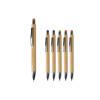 Stylo-stylet en bambou LATU personnalisable avec logo