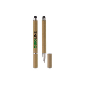 Stylo stylet en carton VELA personnalisé avec logo