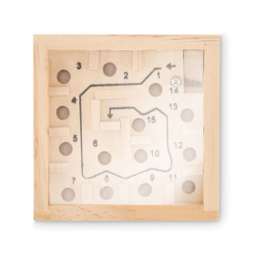 Jeu de labyrinthe en bois GEZO personnalisable avec logo - vue 2
