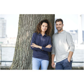 Polo manches longues TAKA personnalisable - pose couple