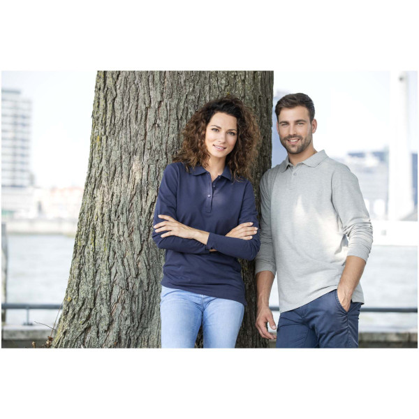Polo manches longues TAKA personnalisable - pose couple