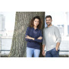Polo manches longues TAKA personnalisable - pose couple