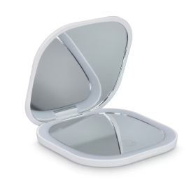 Miroir double de poche à LED 350 mAh personnalisable