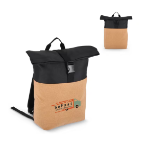 Sac à dos personnalisé en liège et polyester recyclé RPET MELI