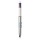 Stylo BIC® 4 Couleurs Shine personnalisable