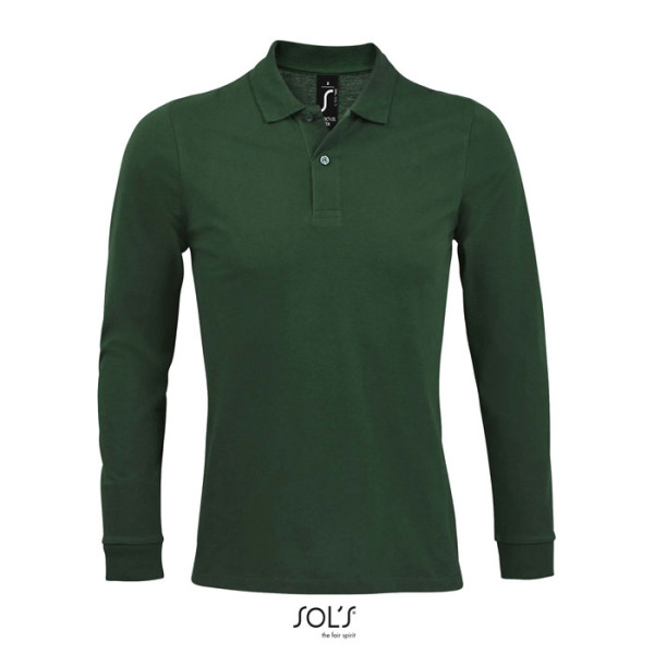 Polo piqué manches longues 180 g/m² Sol's PERFECT homme personnalisable