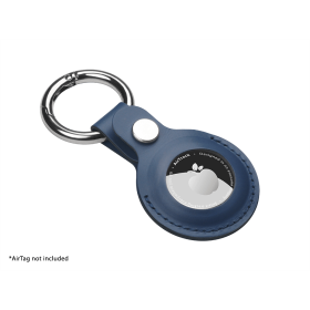 Porte-clés en cuir pour "AIRTAG" personnalisé en cuir véritable italien uniquement en ligne sur cadeauweb