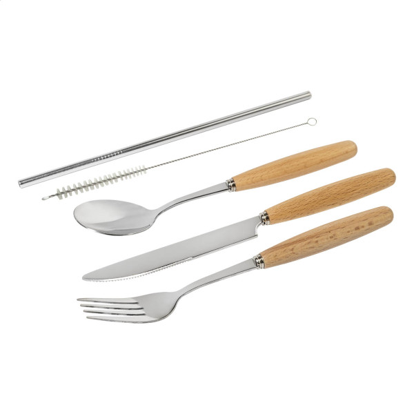 Set de couverts FAKA personnalisé avec logo - vue 4