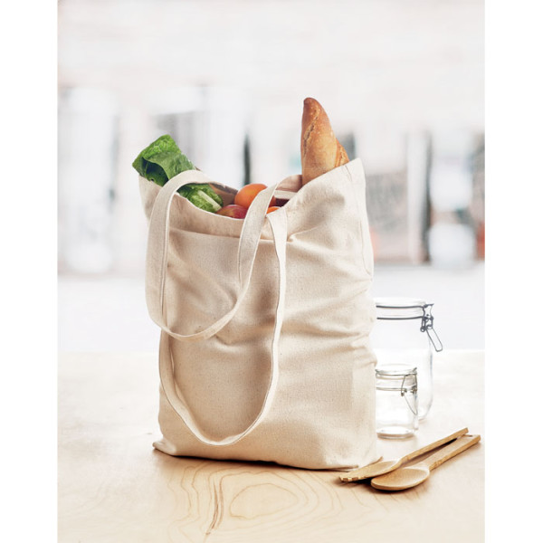 Sac shopping en toile REGO personnalisable avec logo - vue 3